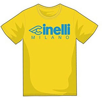 サイクリング用品 Tシャツ MILANO GOLDEN イエロー CINELLI