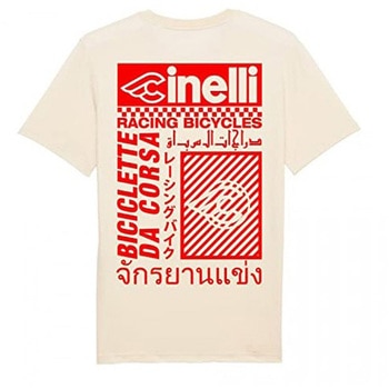 サイクリング用品 Tシャツ RACING BICYCLES NATURAL RAW CINELLI