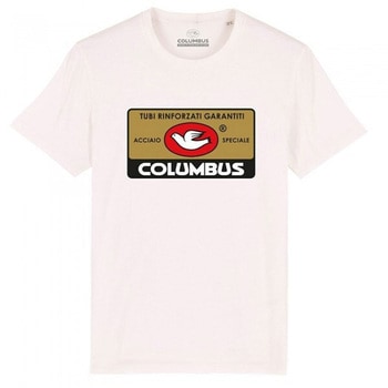サイクリング用品 Tシャツ COLUMBUS TAG OFF ホワイト CINELLI
