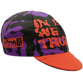 サイクリング用品 キャップ IN BIKE WE TRUST オレンジ CINELLI