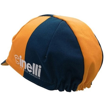 サイクリング用品 キャップ WE BIKE HARDER オレンジ CINELLI