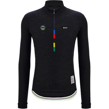 サイクリング ロングスリーブジャージ UCI WORLD CHAMPION - LONG-SLEEVE JERSEY MONDO NERO SANTINI