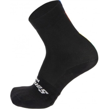サイクリングソックス UCI OFFICIAL CYCLING SOCKS NERO SANTINI
