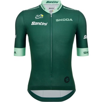TOUR DE FRANCE サイクリングオフィシャルジャージ ツール・ド・フランス OFFICIAL GREEN JERSEY VERDE SLEEK SANTINI 68652705