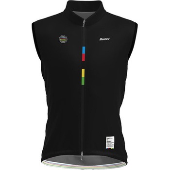 RE545U75SMONDO サイクリングベスト UCI WORLD CHAMPION WIND VEST MONDO NERO SANTINI 68653141