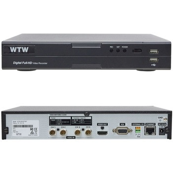400万画素 EX-SDI 防犯カメラ カメラ1台+専用録画機セット HDD2TB WTW-DEHP704Y/WTW-EHR228YJ 塚本無線