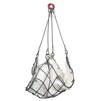 ワイヤーモッコ(綿帆布付/目合120mm) EA981WMシリーズ エスコ