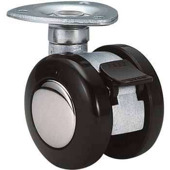 双輪キャスター Φ50 自在ストッパー付 プレート式 A50シリーズ 東海キャスター