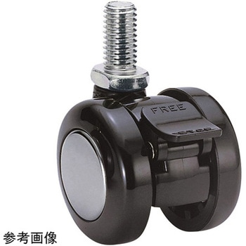 双輪キャスター Φ40 自在ストッパー付 ネジ式 TY40Nシリーズ 東海キャスター