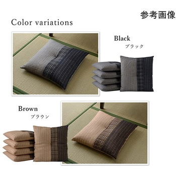 座布団 銘仙判 しじら 日本製 綿100% 和柄 約55×59cm - イケヒコ・コーポレーション