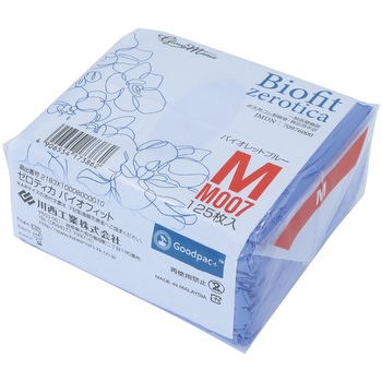 M007-M ニトリルグローブ 川西工業 バイオレットブルー色 サイズM 1袋