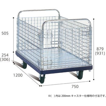 DG-BW8 ダンディコンテナジャンボ 花岡車輌 荷重500kg 荷台幅750mm荷台