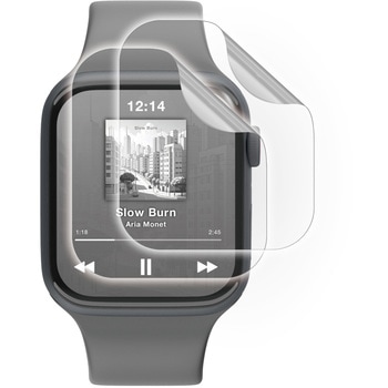 アップルウォッチ 衝撃吸収 フィルム 2枚入 SE 第3世代/第2世代 [44mm]対応 全面保護 高透明 指紋防止 エレコム