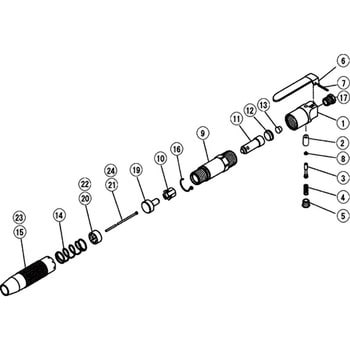 部品 エアニードルスケーラ N-200-2 東空販売 空圧工具アクセサリー