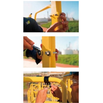 90度開閉スイング安全ゲート Yellow Gate