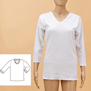 婦人7分袖スリーマー 神戸生絲