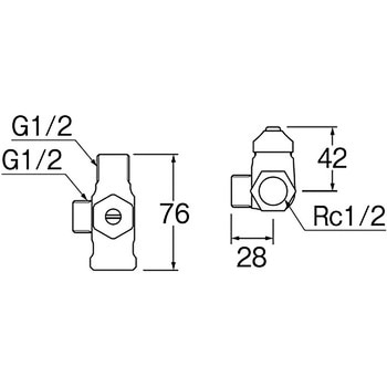 D式分岐バルブ SANEI(旧:三栄水栓製作所)