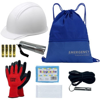 10002925BL 8点防災セット ヘルメット付き 8hmt EVERSAFE 68715949