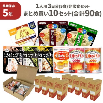 人数別 3日分 非常食セット JHJ EVERSAFE
