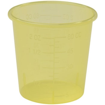 Medicine Cup，60ml，イエロー 富士システムズ