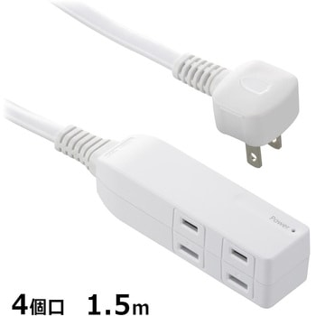 電源タップ 発煙ガード スリム 4個口 1.5m オーム電機