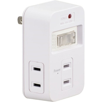 電源タップ 発煙ガード スイッチ付 3個口 オーム電機