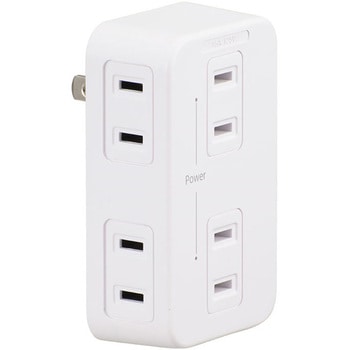 電源タップ 発煙ガード 安全タップ 6個口 オーム電機