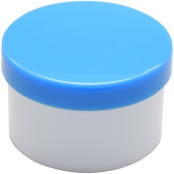 馬野 プラ壷，50ml，キャップ:青 馬野化学容器