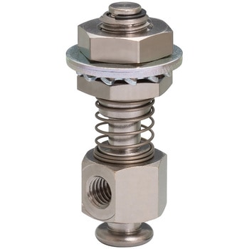 真空パッドホルダ単体 スプリング式カバー無し軽量ホルダ 真空取出し口横 PISCO(ピスコ)