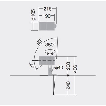 スポットライト フランジレススパイク 非調光タイプ DAIKO(大光電機)