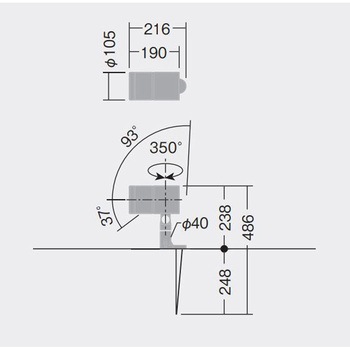 スポットライト フランジレススパイク 非調光タイプ DAIKO(大光電機)