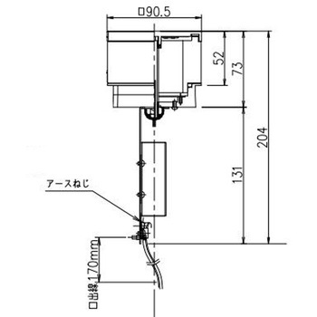 角型インジケーターボラードライト 薄型全般拡散 灯具本体 - DAIKO(大光電機)