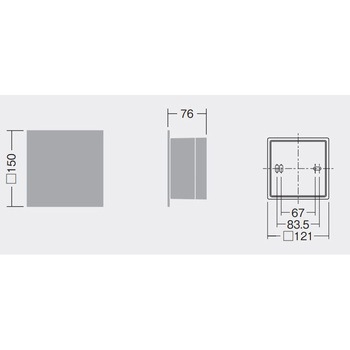 ウォールブラケット 角型間接光タイプ DAIKO(大光電機)