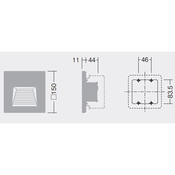 フットライト 下面バッフル 角型 DAIKO(大光電機)