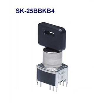 SK-25BBKB4 基板取付け形(90度ステップ)超小形キーロックスイッチ(SKシリーズ) NKKスイッチズ(旧:日本開閉器) 68759665