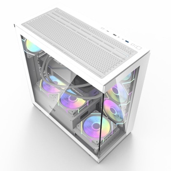 DS900-WHITE+TYPE-C ミドルタワーケース DARKFLASH 対応マザーボード