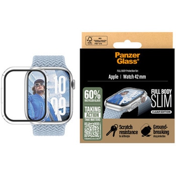 PanzerGlass Screen Protector Snappie Full Body Slim Transparent Apple Watch Series 10 | 42mm PanzerGlass