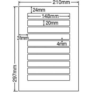 SCL-25 �J���[���[�U�[�v�����^�p���򃉃x�� nana(���m���) 10�� �p�ێl�p �V�[�g�T�C�YA4  SCL-25 68774432