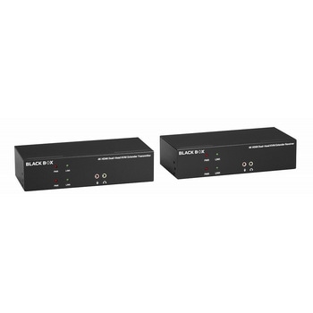 デュアルディスプレイ対応 KVMエクステンダーキット(HDMI/USB) ブラックボックス