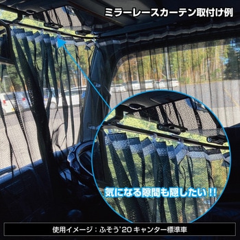 ミラーレースフリルライン 1800×100 2tS/W共用 JET INOUE(ジェットイノウエ)