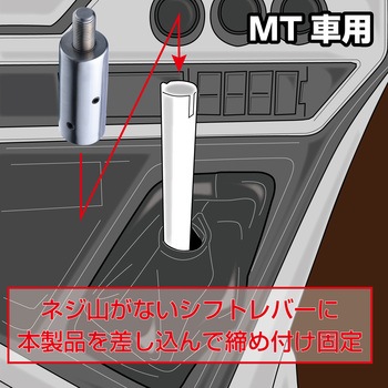 シフトノブアダプター パーフェクトクオンMT車用12x1.25 JET INOUE(ジェットイノウエ)