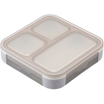 薄型弁当箱 抗菌フードマン 500 グレーベージュ シービージャパン