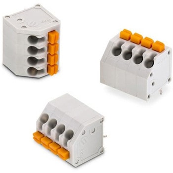 基板用端子台 4174シリーズ 7.62mmピッチ 1列 2極 グレー 1袋 250個入 WURTH ELEKTRONIK