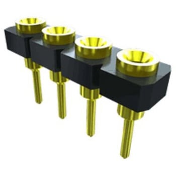 基板接続用ソケット 10 極 2.54mm 1 列 スルーホール SAMTEC