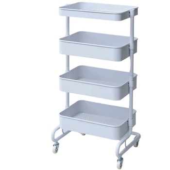 LBT-3+B+P(WH) �o�X�P�b�g�g���[���[ ���[���S�� �L���X�^�[�t�� ���M�����[/�X���� YAMAZEN(�R�P) 4�i �z���C�g�F 68825629