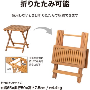 キャリーディレクターチェアー&サイドテーブルセット タカショー
