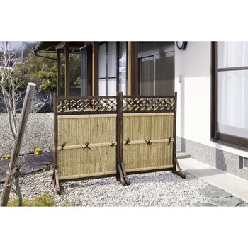 竹製目隠しラティス&スタンドセット タカショー