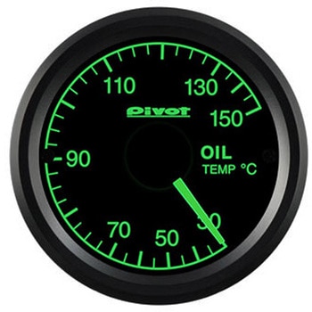 GT GAUGE-52 油温計 センサータイプ緑照明 Pivot