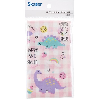 歯ブラシホルダー付コップ袋 スケーター