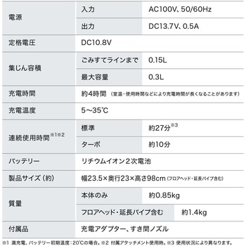 コードレス 充電式サイクロンスティック掃除機 アイリスオーヤマ